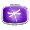 Purple Dragonfly Dragonflies Rectangle Pill Case Trinket Gift Box