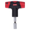 T Handle Wrench Fixed Torsion Chrome Vanadium Steel 1/4in Hex
