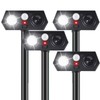 4Pack Solar Ultrasonic Animal Repellent Outdoor, Deer Deterrent Devices with