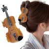 Decorative Violin Hair Clip,Novelty Acetate Claw Clips,Music Instrument Hair Clips
