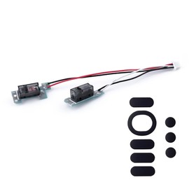 Botón de Interruptor de Mouse con microinterruptor de Placa Circular de Repuesto para Mouse Logi G304 G305 (con Interruptor Kailh GM 8.0)