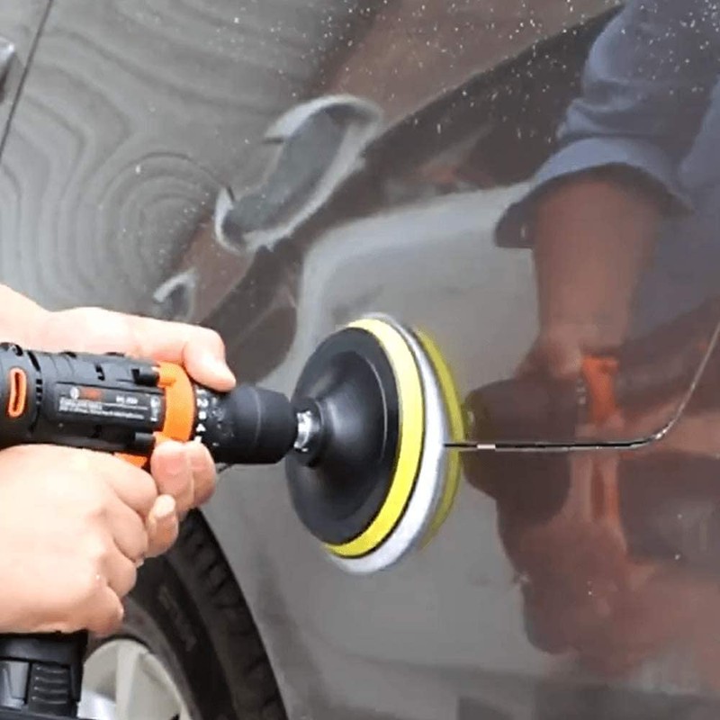 IPELY 6 Pcs 5 Inch Wool Polishing Buffing Pad Polishing