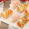 6pcs Artificial Bread Simulation Bread Model PU Long Sesame Bread