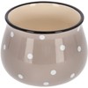 KOTARBAU® Ceramic Flower Pot Planter Diameter 110 mm Beige in