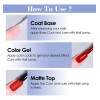 Esmalte Semipermanente Mate Coat En Gel Uv Para Uñas, 15
