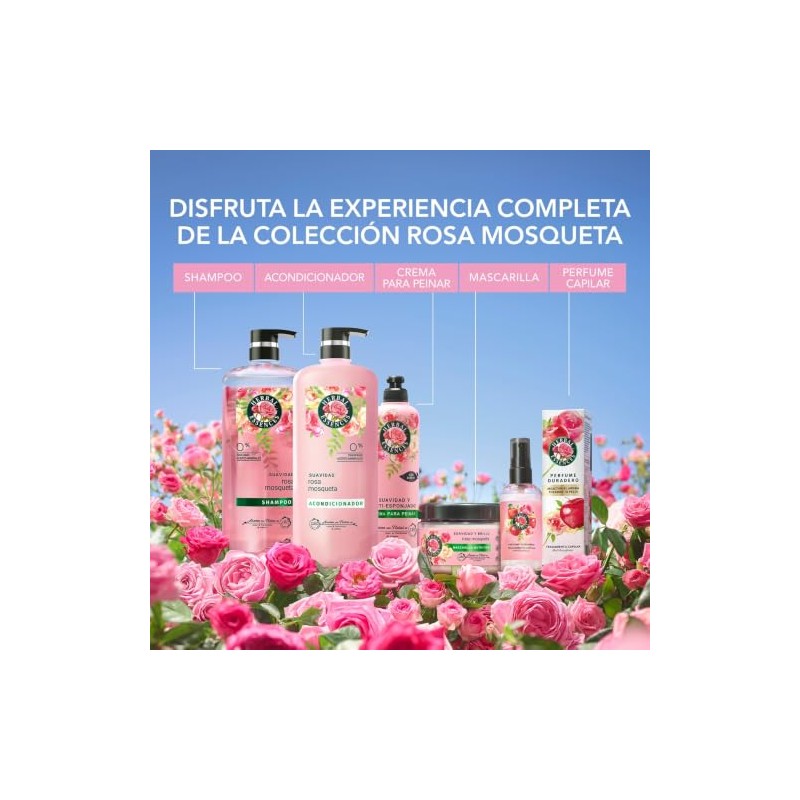 Herbal Essences Acondicionador Suavidad Rosa Mosqueta 600 ml