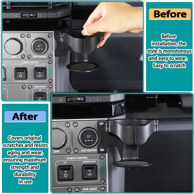 Hudiriy Car Water Cup Holder on The Right Side of