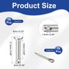 sourcing map 10Pcs M4x20mm Clevis Pins, 304 Stainless Steel Single