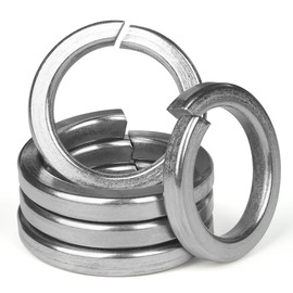 BOUMVID Pack of 10 Spring Washers M8, Spring Washer Shape B after Spring Ring Smooth, 304 Stainless Steel DIN 127 A2 V2A Spiral Spring Washers Spring Washers Spring Washers