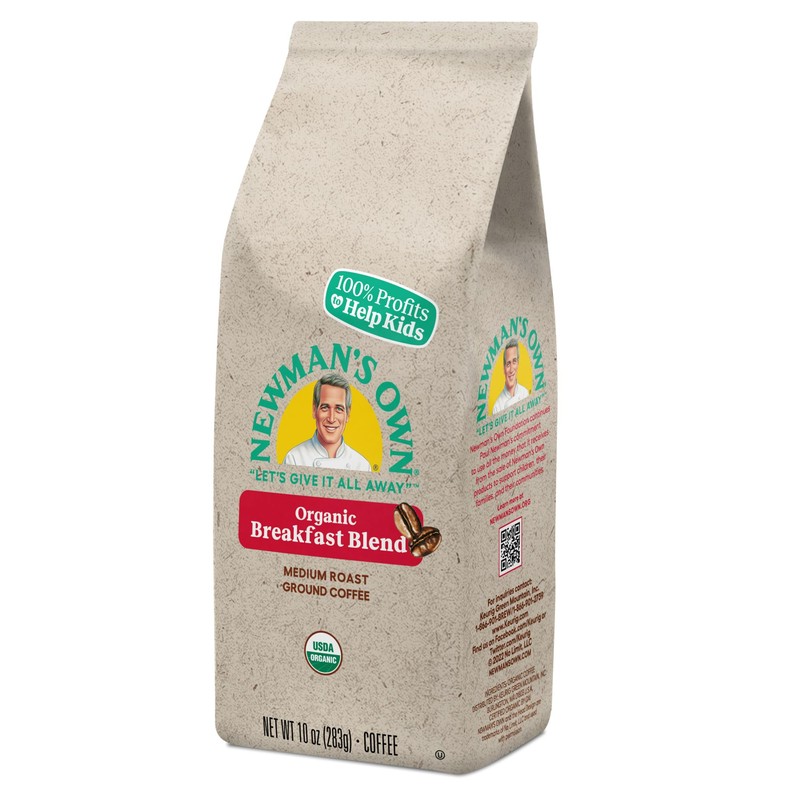 Newman's Own Organics Breakfast Blend, Ground Coffee, Fair Trade Certified,