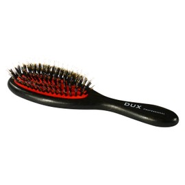 DUX Master of Hair Cushion Brush 7 Rows Mix Natural Bristles and Polyamide Black Handle FSC 100 Percent, Pack of 1
