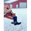 Boot Scootin’ Boogie Boot Keychain with Rhinestones - Western Fashion