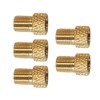 TopHomer 5 Pcs Bicycle Air Pump Value Adapter Brass Material