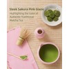 ZENS Matcha Set Pink, Japanese Matcha Tea Ceremony Kit, 5pcs