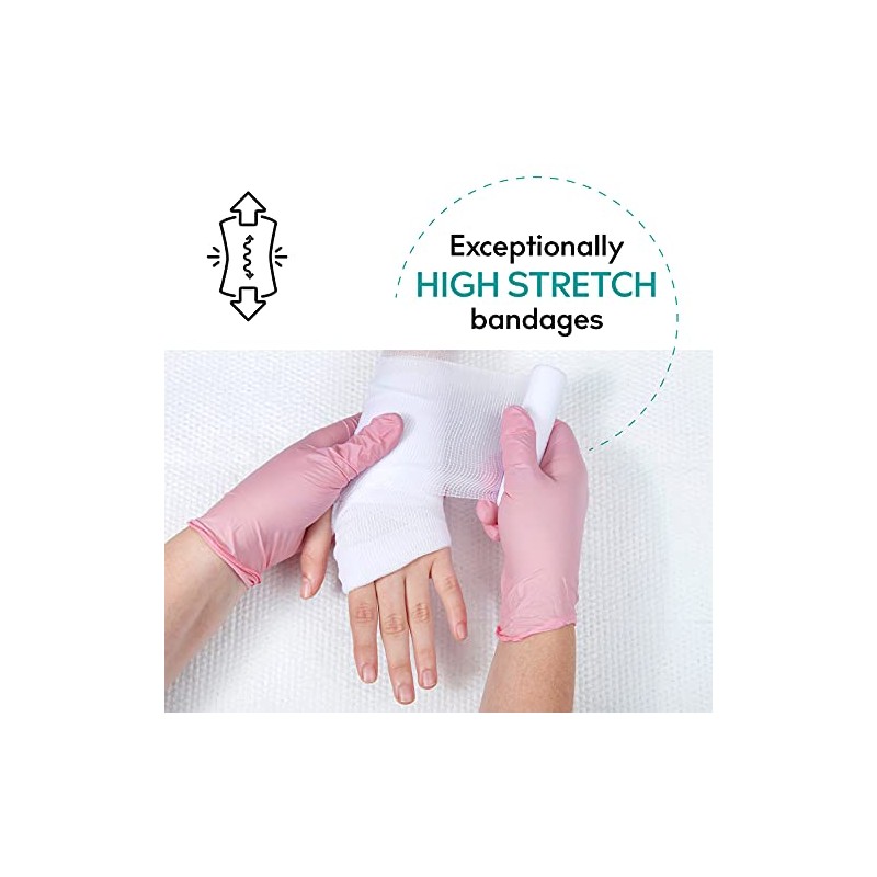 Stück 6cm x 4m Mullbinden Set - Fixierbinden Groß -