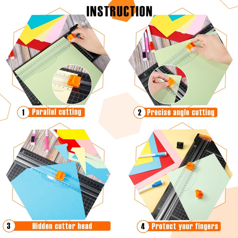 Mudder 10 Pieces Paper Cutter Replacement Blade Cutting Replacement Blades