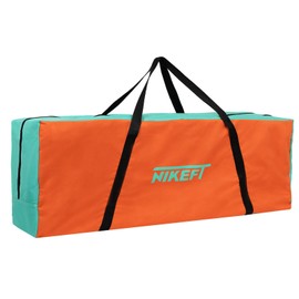 N1keft Giant 4-to-Score Game Bag, 47" Heavy-Duty 600D Oxford Fabric, Waterproof & Durable, Easy Transport with Extended Straps, Ideal for Outdoor Fun, BBQs, and Camping (Orange&Green)-Without Games