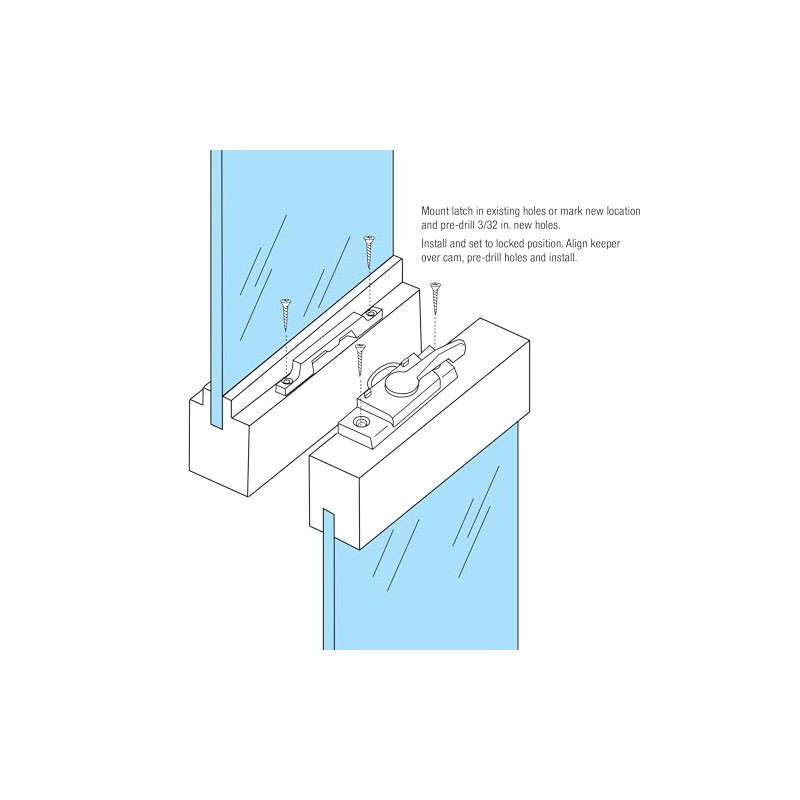 Prime-Line F 2768 Sash Lock, 2-1/4 In. Hole Centers, Fits