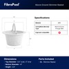 FibroPool Above Ground Swimming Pool Through-Wall Skimmer Basket with Handle