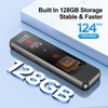 128GB Digital Voice Recorder with Playback, Small Voice Activated Recording