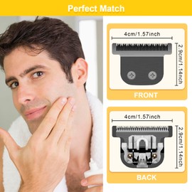 Black T-Blade Detachable Replacement blades Compatible with Wahl 9864/9864SS/9686/9818A/9854L/9876L/9854 /WSS3L/SS2L Lithium-Ion Cordless Beard Trimmer (1 Count)