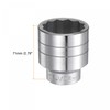 sourcing map 46mm 12 Point Shallow Socket 3/4" Drive Standard