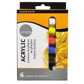 Simply Acrylic Paint Set, 6pk, 12mL each