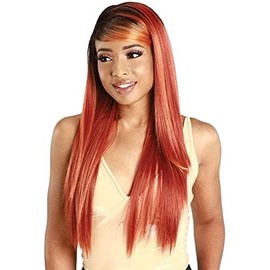 Zury Sis Beyond Synthetic Hair Half UpDown SB Bang HD Lace Front Wig - LF SB KAIA (SOM RT BURGUNDY)