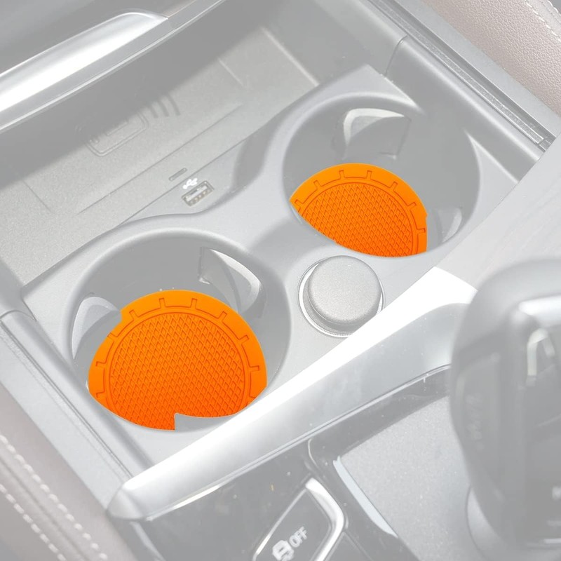 Car Cup Holder Coaster, 4 Pack 7CM Diameter PVC Non-Slip
