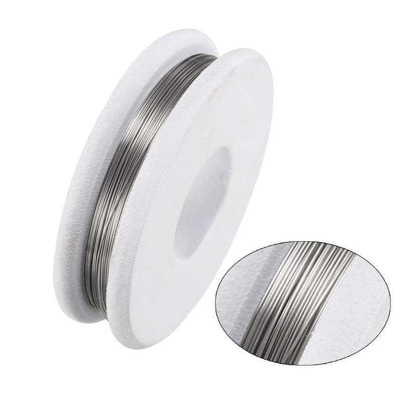 sourcing map 0.25 mm 30AWG Super Fine Heating Wire FeCrAl