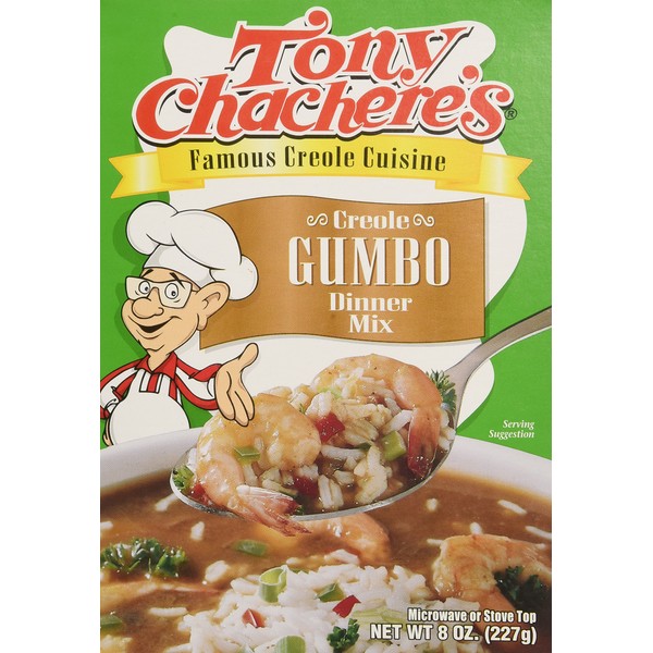 Tony Chachere Rice Dinner Mix, Gumbo, 4 Count