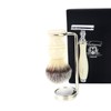 Luxury Shaving Gift Set for Men (Synthetic Hair Brush De