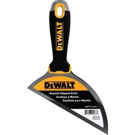 DEWALT Clipped Putty Knife| Stainless Steel w/Black Nylon Handle | DXTT-2-201