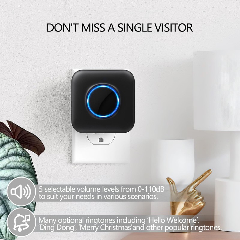 Wireless Doorbell Chime for Blink video Doorbell (1st/2nd gen) for