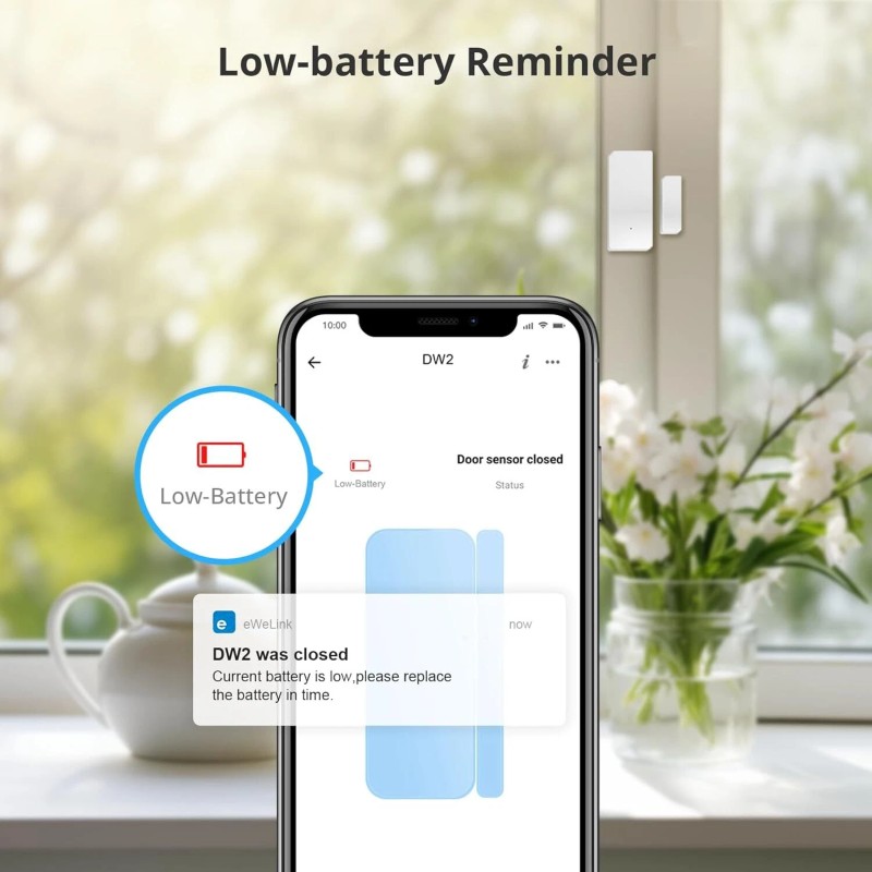 SONOFF Wi-Fi Wireless Door Window Sensor Smart Home Security No