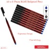 NATARAJ Classic Fine Point BLUE Ballpoint Pens (12 x 0.7mm