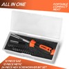 TEKPREM 20-Piece Metric & SAE Hex Bit Set with Magnetic