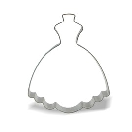 Keewah Dress Cookie Cutter, 4.5”, Stainless Steel