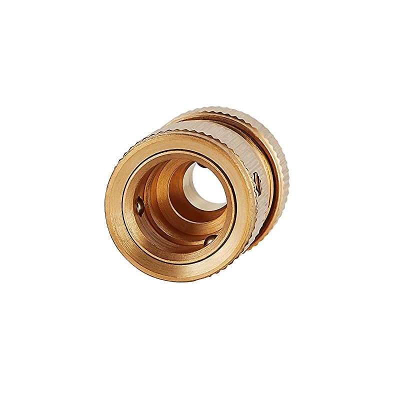 Tech Traders 2 Pack Brass Hose Connector, Hose End Quick