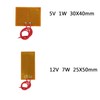 20Pcs 12V 7W 5V 1W Film Heater Plate Adhesive Pad,PI