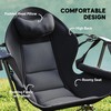 Outsunny Double Hammock Camping Chair, Adjustable Back Folding Rocking Chair