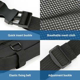 MiOYOOW Sports Chest Bag, Tactical Chest Bag, Breathable Running Vest Bag for Hiking, Cycling, Hunting, Fishing, Travel, black, Classique