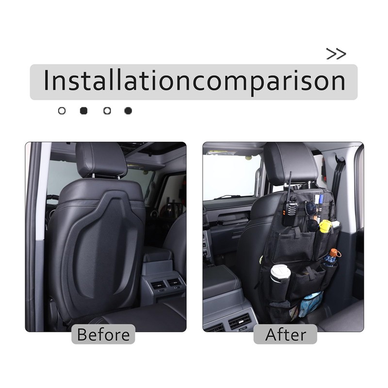 Hudiriy Car Back of Seat Organizer and Seat Protector Compatible