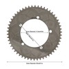 BOLANY ZDP‑04 Folding Bike 54T Chainring Bicycle Positive Negative Teeth