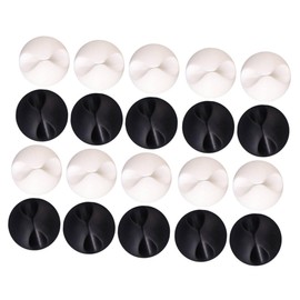 STOBOK 20pcs Cord Holders and Cable Clips for Wire Management Desktop Organizers for Tv Pc Laptop Home Office Random Colors Easy Access Keep Cables Organized