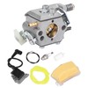 Chainsaw Carburetor Carb Replacement Aluminum Anodized Surface for HUSQVARNA 51