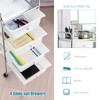 OFFICEJOY 4 Drawer Rolling Storage Cart, Multipurpose Mobile Utility Cart