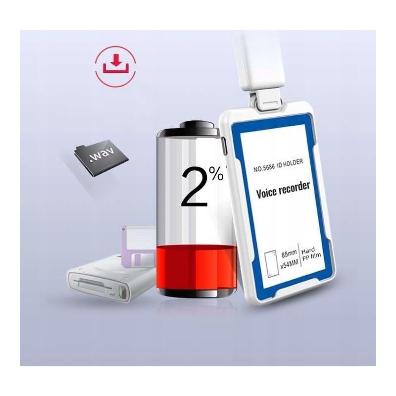 MBG line® Voice Recorder ID Card | 32 GB Audio