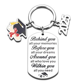 STVK Class of 2025 Graduation Keychain, College Graduation Gift for Women, PHD Masters Degree Graduations Gifts for Teens Boys Keychains for Women Men Bulk Graduations Announcements 2025