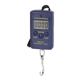 sourcing map Electronic Digital Handle Spring Scale 40000g/10g ABS Portable Handheld Hanging Balance Weight for Fishing Kitchen Home Blue